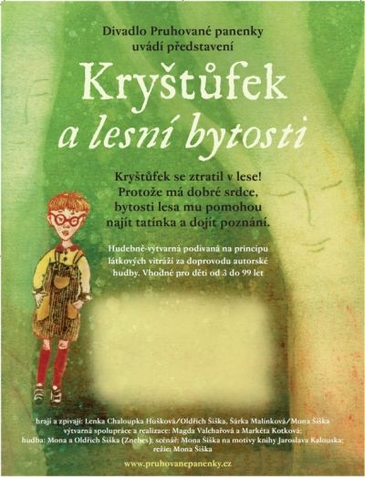 Kryštůfek a lesní bytosti - divadlo Pruhované panenky