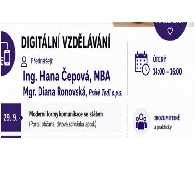 DIGITÁLNÍ VZDĚLÁVÁNÍ Ing. Hana Čepová, MBA; Mgr. Diana Ronovská, Právě teď o.p.s.